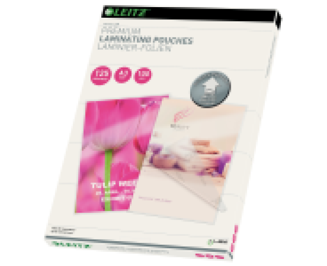 Leitz A3 lamináló fólia 250mic(2x125) 100db/cs, víztis