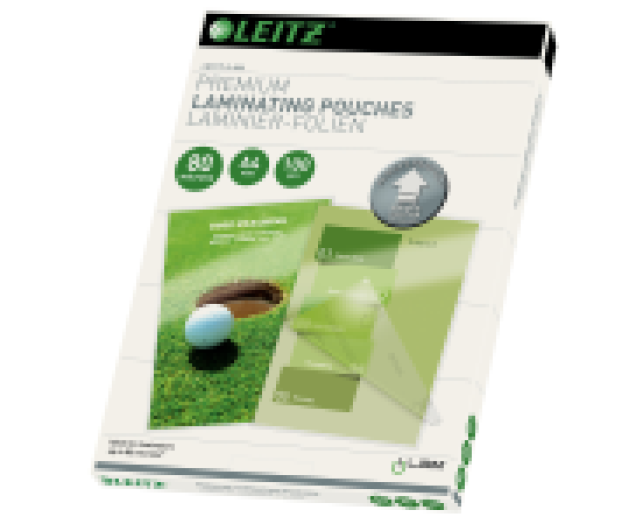Leitz A4 lamináló fólia 160mic(2x80) 100db/cs