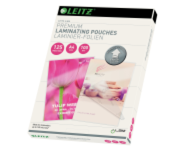 Leitz A4 lamináló fólia 250mic(2x125) 100db/cs, víztis