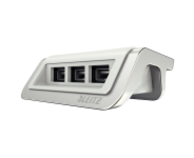 Leitz Style USB töltő 3-portos, kristályfehér