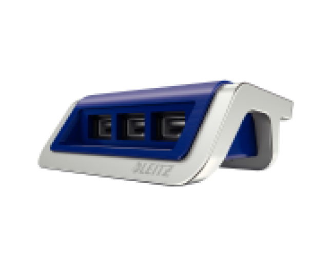 Leitz Style USB töltő 3-portos, titánkék