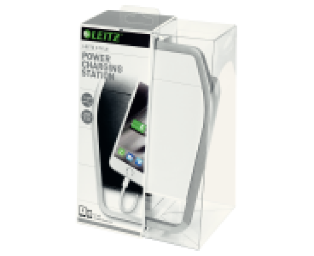 Leitz Style USB töltőállomás 2-portos, kristályfehér
