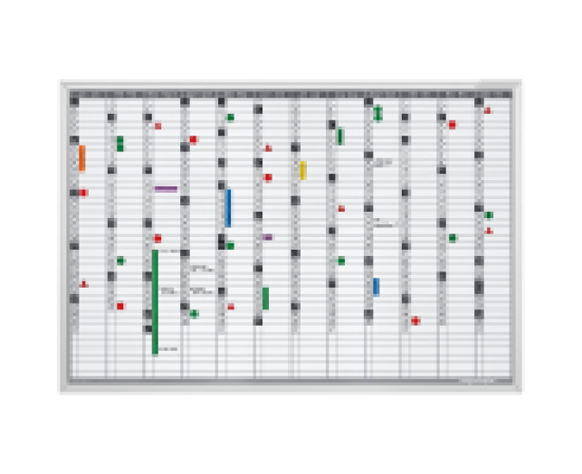 Magnetoplan éves-szervezőtábla 900x600mm 12hó