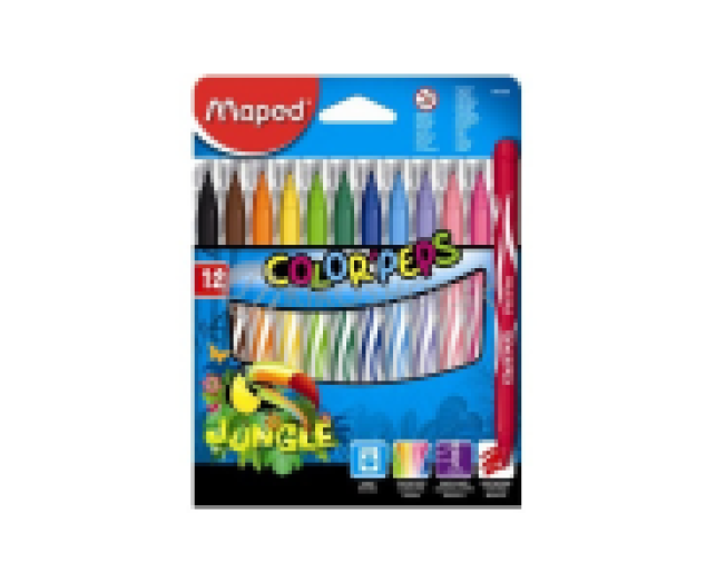 Maped Color Peps Jungle 2,8 mm kimosható filctoll 12szín