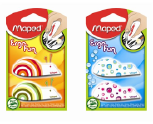 Maped Ergo Fun radír vegyes 2 db/csomag