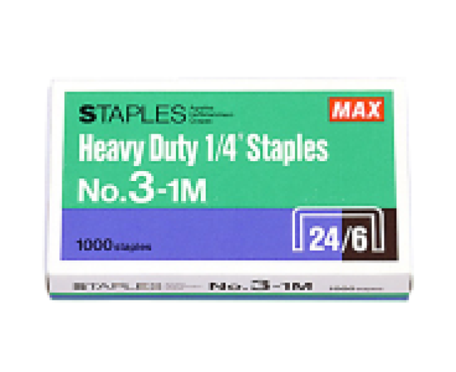 MAX  No 3-1M 24/6 fűzőkapocs 1000 db/csomag