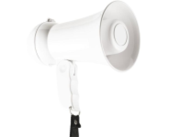 Megafon 15W beépített mikrofon fehér