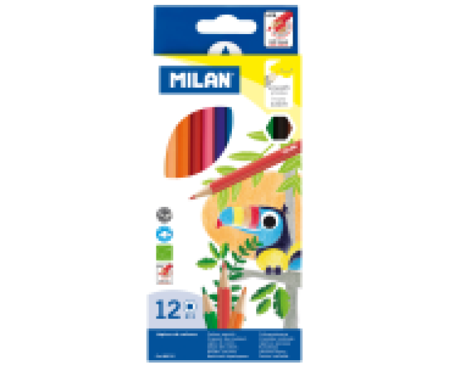 Milan színesceruza készlet 12 szín