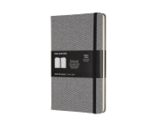 Moleskine notesz vonalas Large Blend textil fekete
