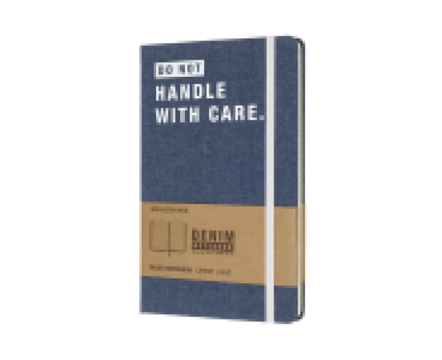 Moleskine notesz vonalas Large Denim Dont Handle