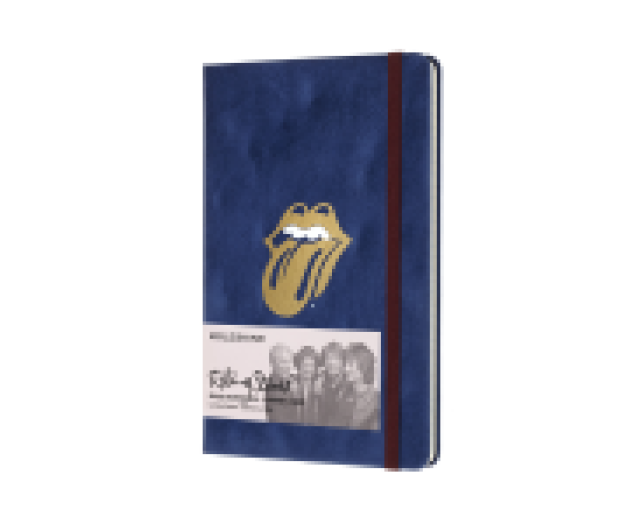 Moleskine notesz vonalas Large Rolling Stones bársony