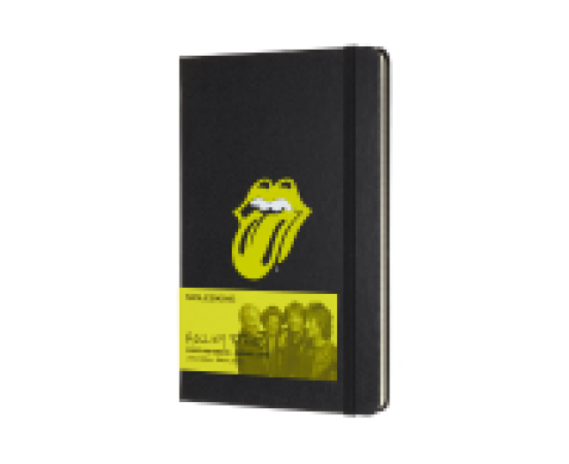 Moleskine notesz vonalas Large Rolling Stones fekete