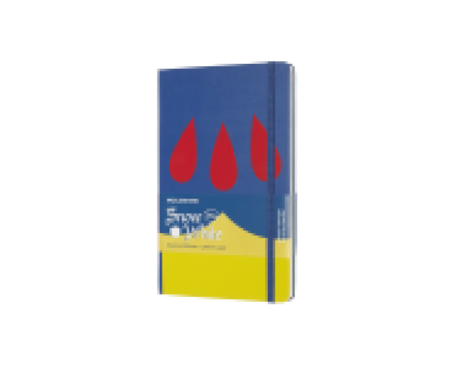 Moleskine notesz vonalas Large Snow White Dress kék