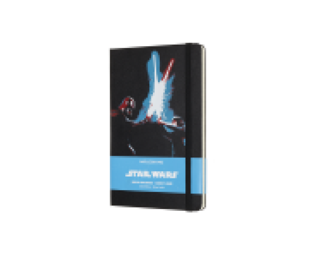 Moleskine notesz vonalas Large Star Wars Lightsaber duel feke