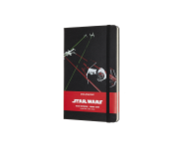 Moleskine notesz vonalas Large Star Wars Ships fekete