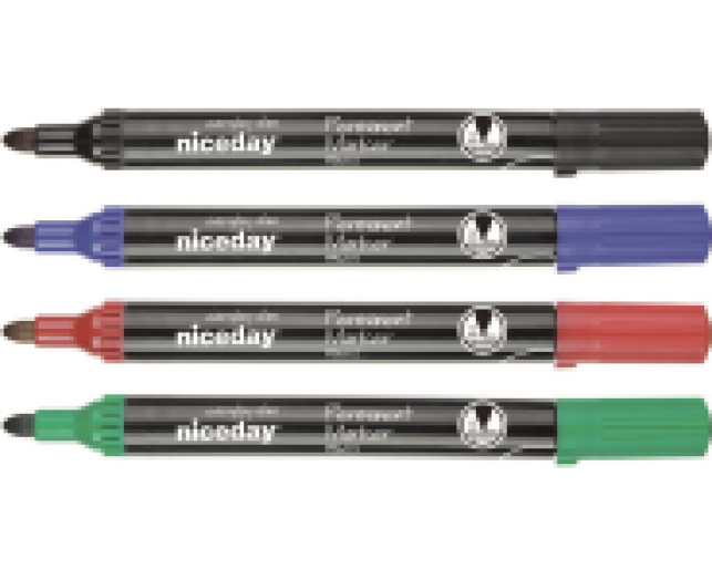 Niceday permanent marker kerek hegyű