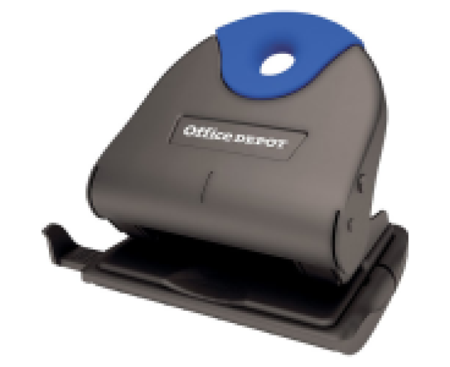 Office Depot 30 lyukasztó fekete/kék