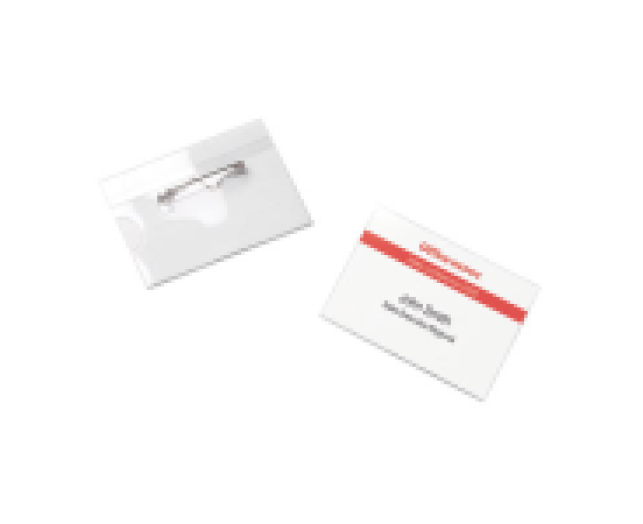 Office Depot biztosítótűs névkitűző 90x60 mm fekvő 50 db