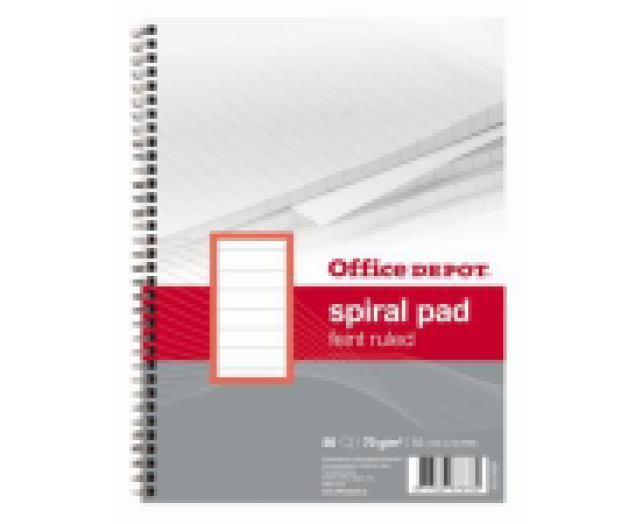 Office Depot lefűzhető spirálfüzet A5+