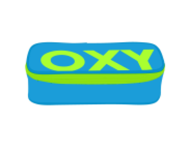 OXY egyrekeszes tolltartó neon világoskék