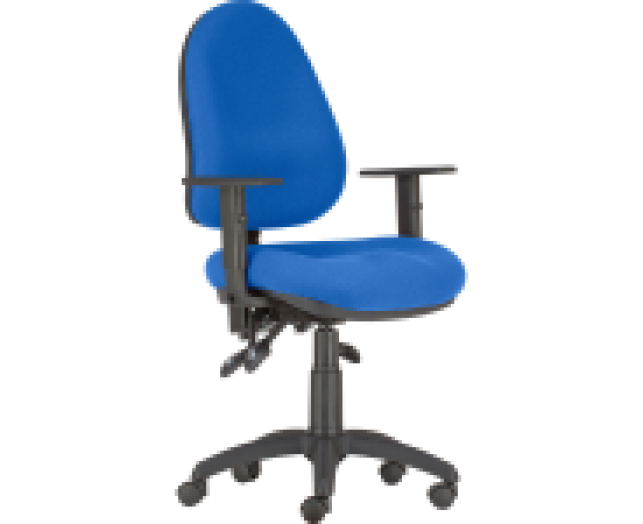Palmira C.14 kék-fekete magas háttámlás ergonomikus forgószé