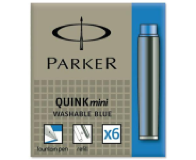 Parker mini tintapatron kék 6 db