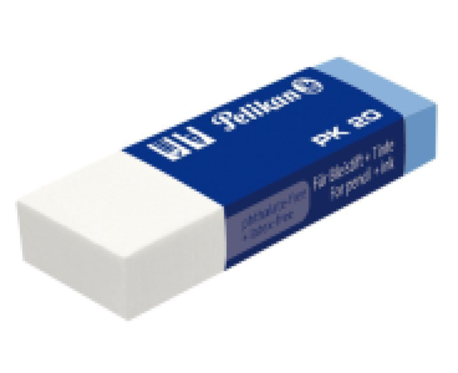 Pelikan radír PK20 kék/fehér védőpapíros