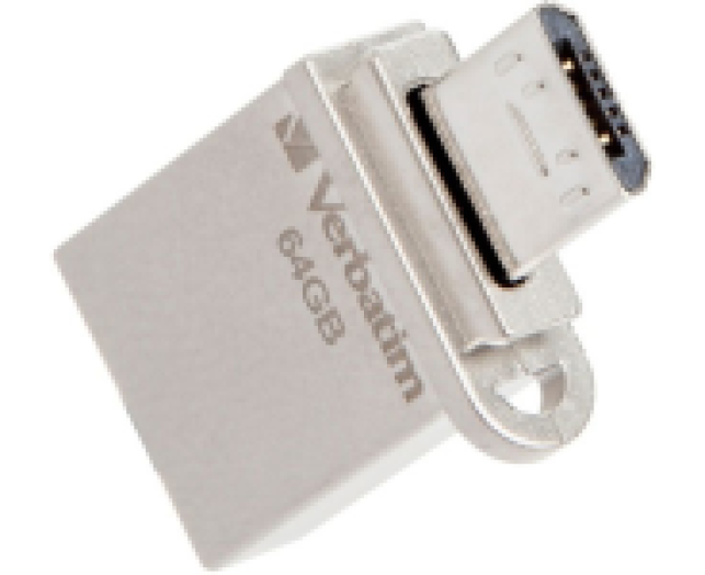 Pendrive 64GB Verbatim Micro USB 3.0 + micro usb adapter