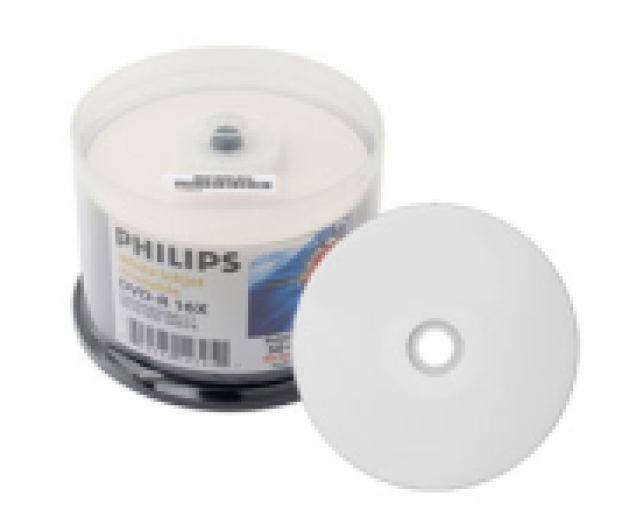 Philips DVD-R 16X nyomtatható 25db henger