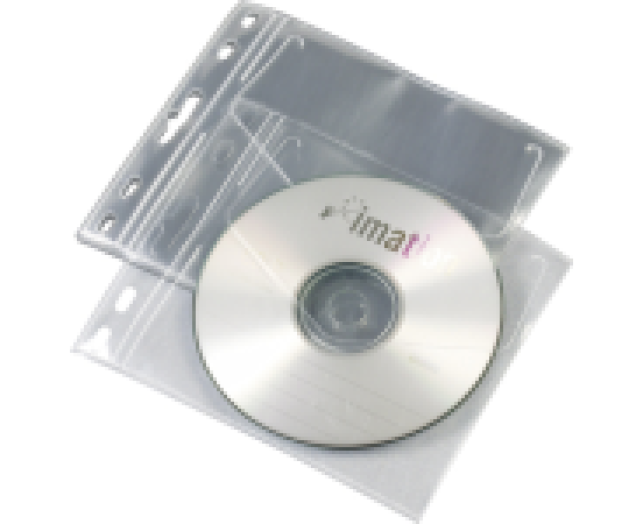 PP lefűzhető CD/DVD tasak víztiszta 10 db