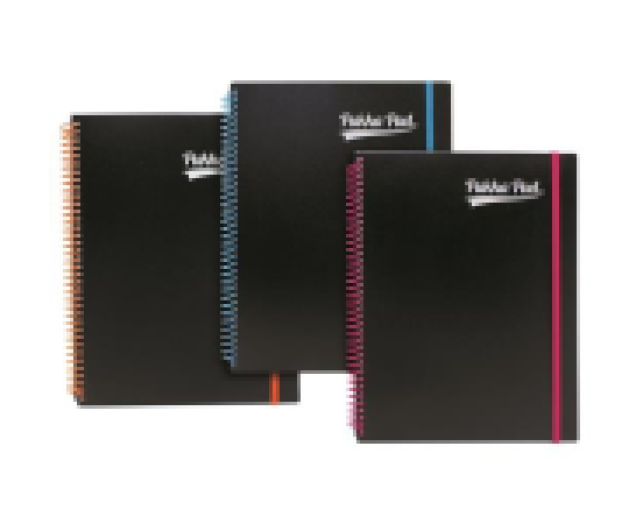 Pukka Pad Jotta Unipad Black spirálfüzet A4 vonalas 200old