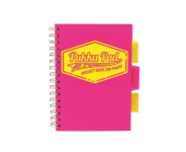 Pukka Pad Project Book Neon spirálfüzet B5 kockás pink