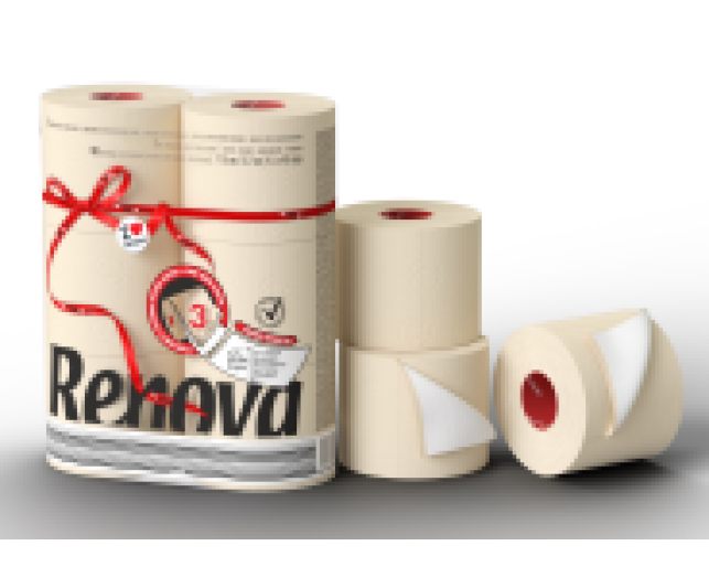 Renova Rl Maxi toalettpapír bézs, 3 réteg 6 tekercses