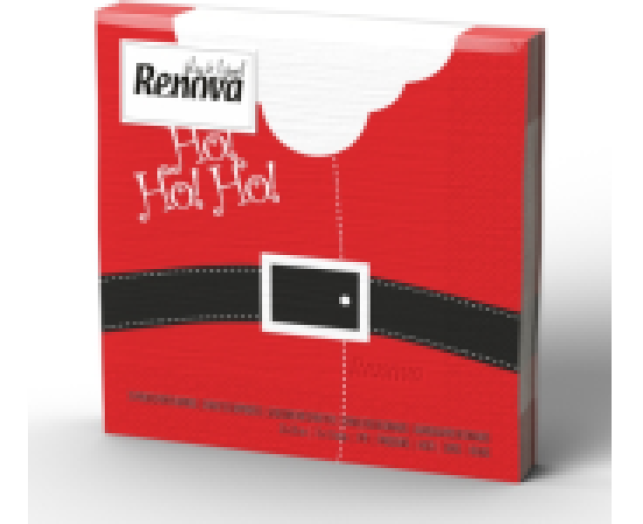 Renova Santa 3 rétegű mintás karácsonyi szalvéta