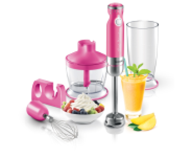 Sencor botmixer szett, 800 W SHB 4368RS rózsaszín