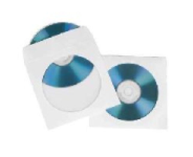 Silverline papír CD tok 100db/cs, fehér
