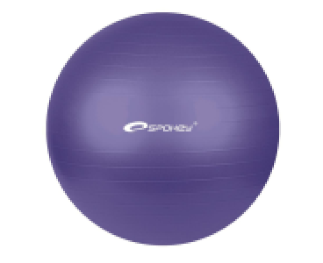 Spokey gimnasztika labda pumpával, 75 cm sötétlila