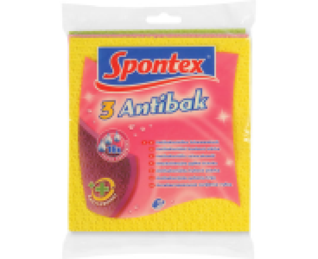 Spontex szivacsos törlőkendő antibakteriális 3db
