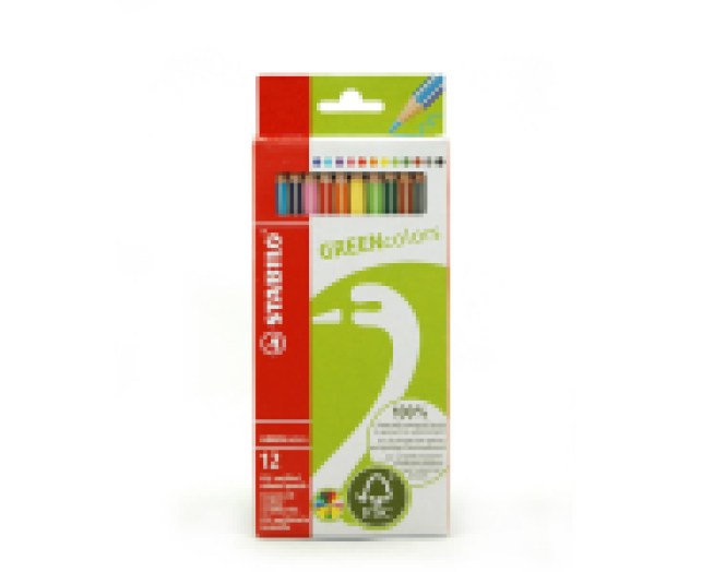 STABILO GREENCcolors színes ceruza 12 színű készlet