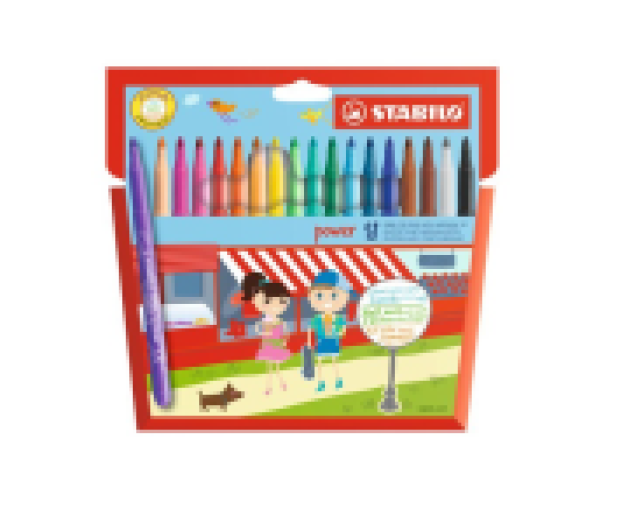 STABILO power vastag filctoll 18 színű készlet