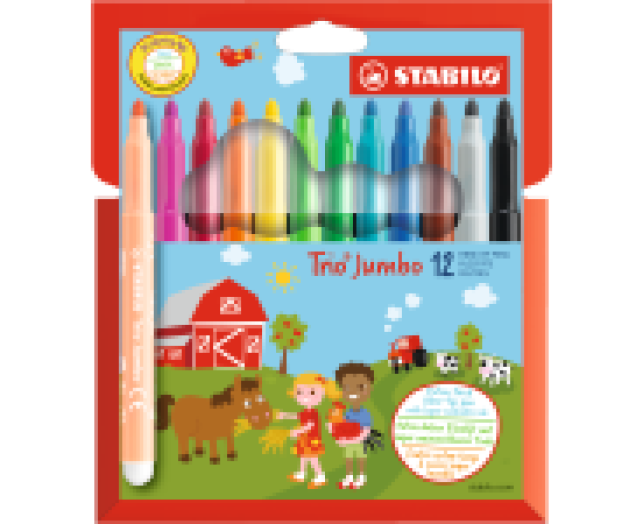 Stabilo Trio Jumbo filctoll 12 db-os készlet