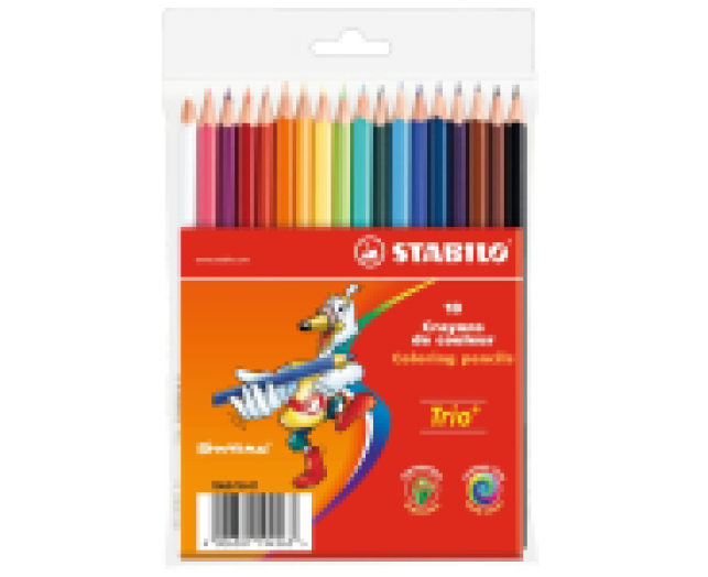 STABILO Trio vékony színes ceruza 18-os készlet