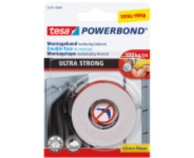 Tesa Powerbond extra erős kétoldalas 1,5mx19mm