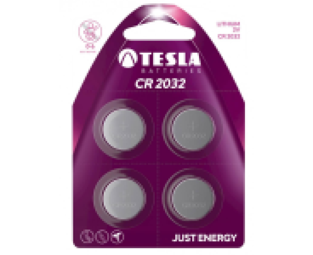 Tesla CR2032 lítium elem 4db