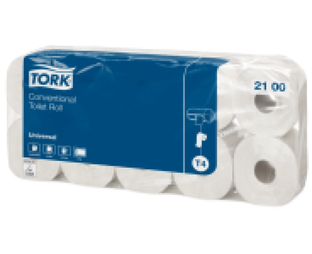 Tork kistekercses toalettpapír 2 rétegű, natur, 10 tek/cs.