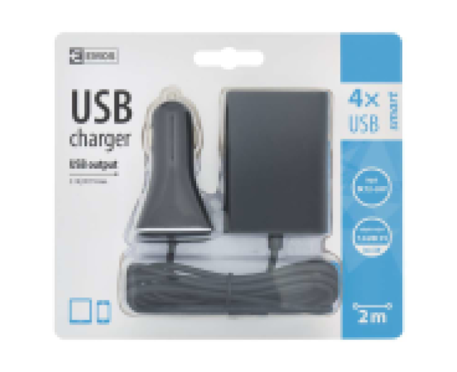 Univerzális autós usb töltő 6,8A, 2 usb