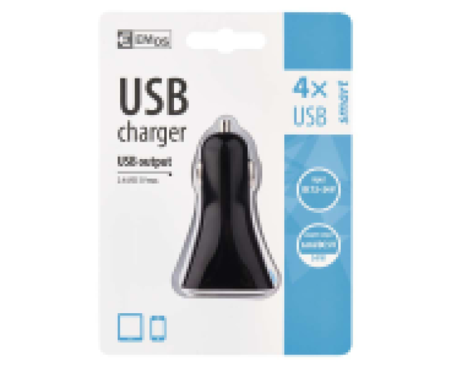 Univerzális autós usb töltő 6,8A, 4 usb