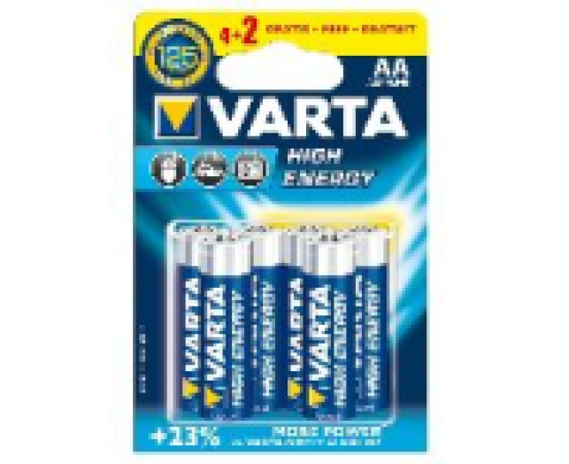 Varta HIGH ENERGY AA ceruza tartós elem, 4+2db/cs