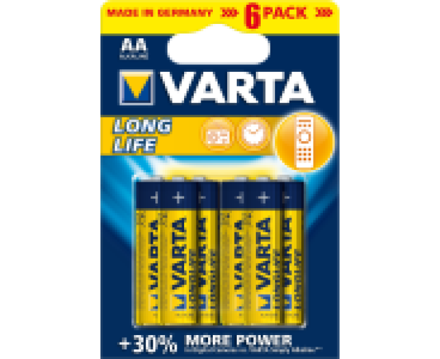 Varta LONGLIFE EXTRA AA ceruza tartós elem, 4+2db/cs