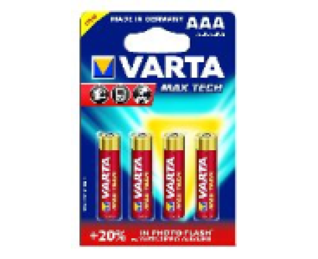 Varta MAX TECH AAA mikro ceruza tartós elem, 4db/cs